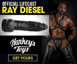 Official Life Cast of Ray Diesel Dildo by Mr Hankeys Toys
